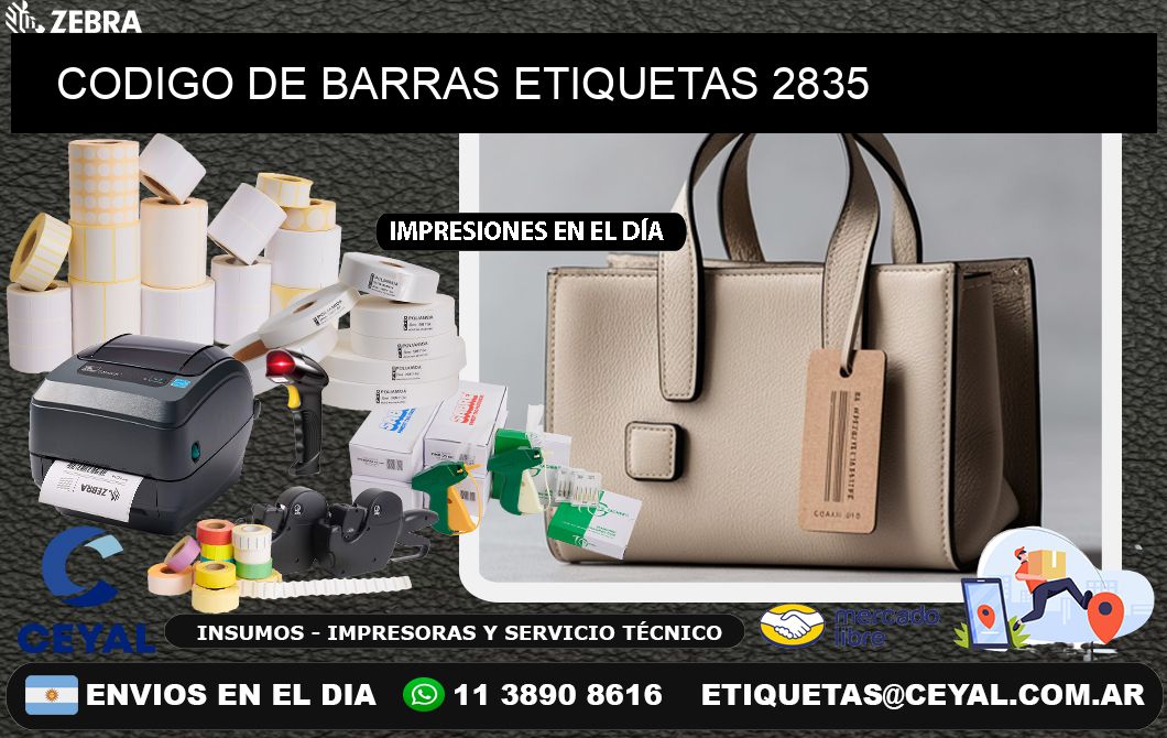 CODIGO DE BARRAS ETIQUETAS 2835