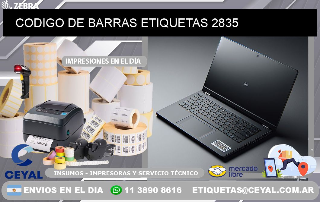 CODIGO DE BARRAS ETIQUETAS 2835
