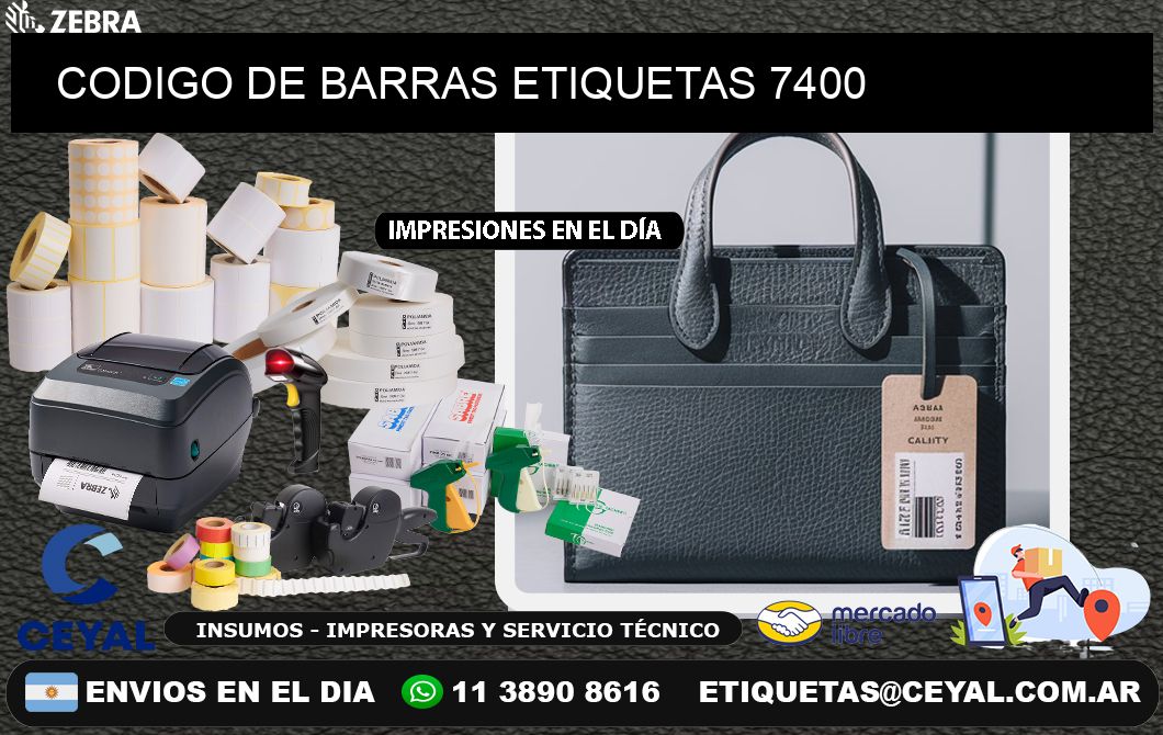 CODIGO DE BARRAS ETIQUETAS 7400