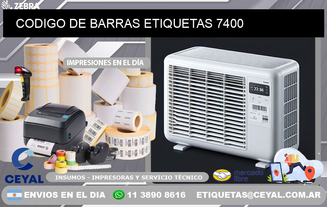 CODIGO DE BARRAS ETIQUETAS 7400