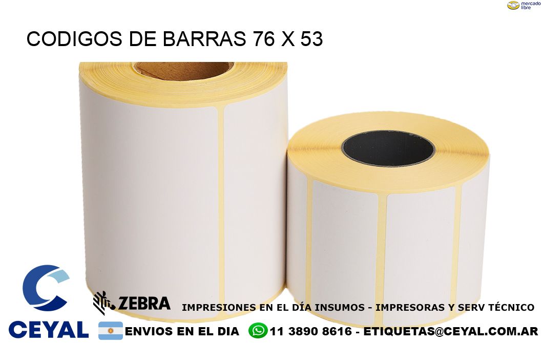 CODIGOS DE BARRAS 76 x 53