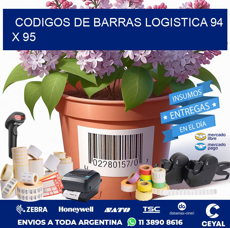 CODIGOS DE BARRAS LOGISTICA 94 x 95
