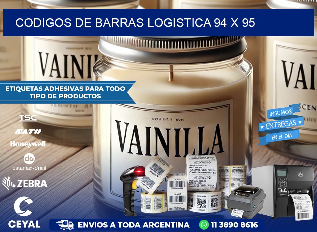 CODIGOS DE BARRAS LOGISTICA 94 x 95