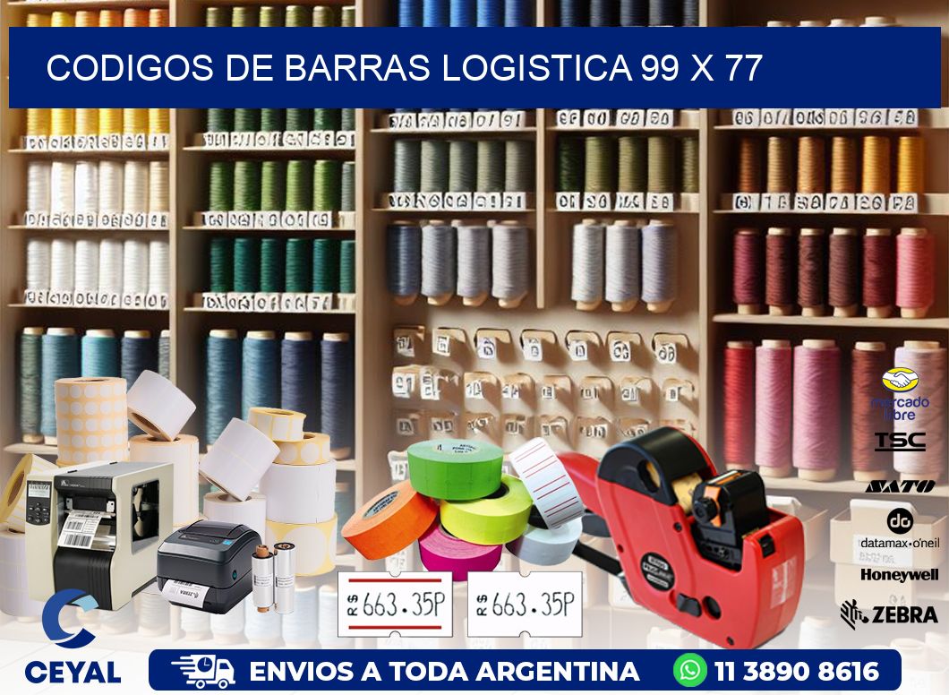 CODIGOS DE BARRAS LOGISTICA 99 x 77