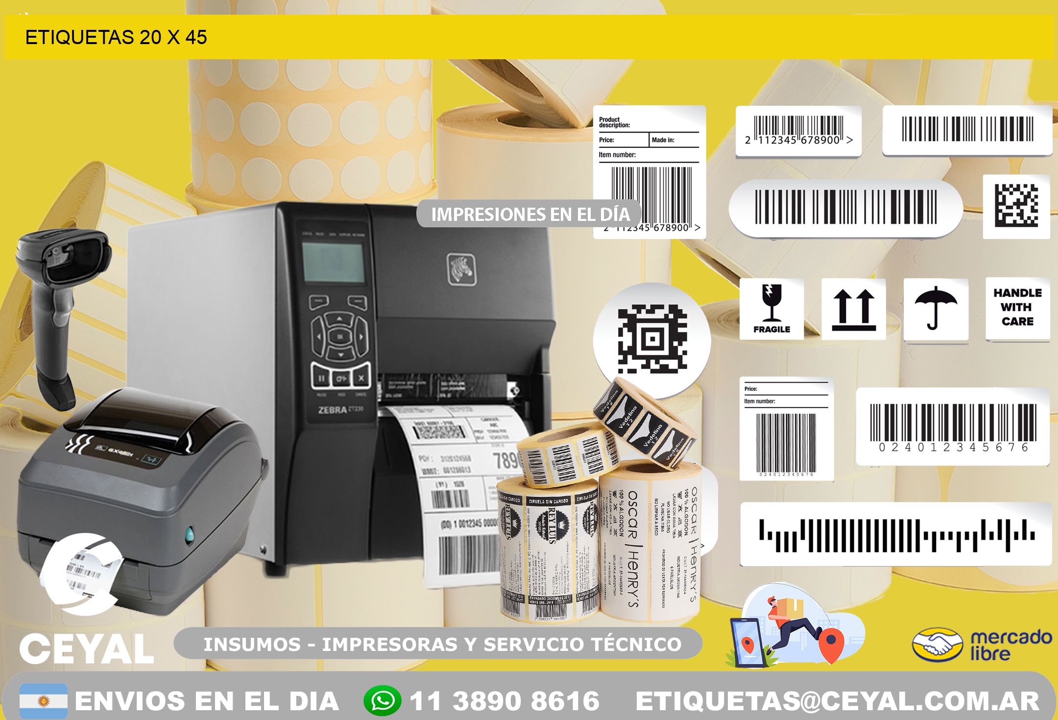 ETIQUETAS 20 x 45