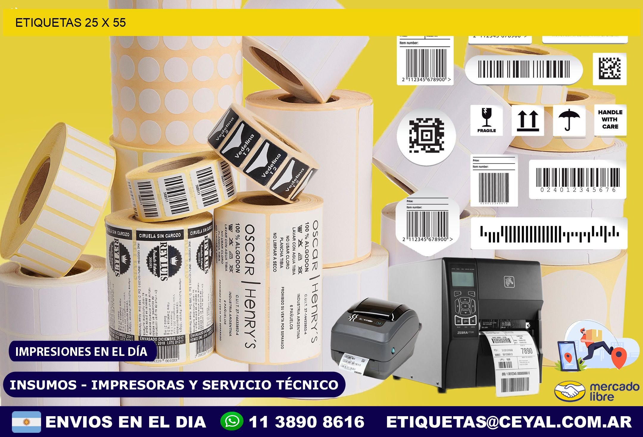 ETIQUETAS 25 x 55