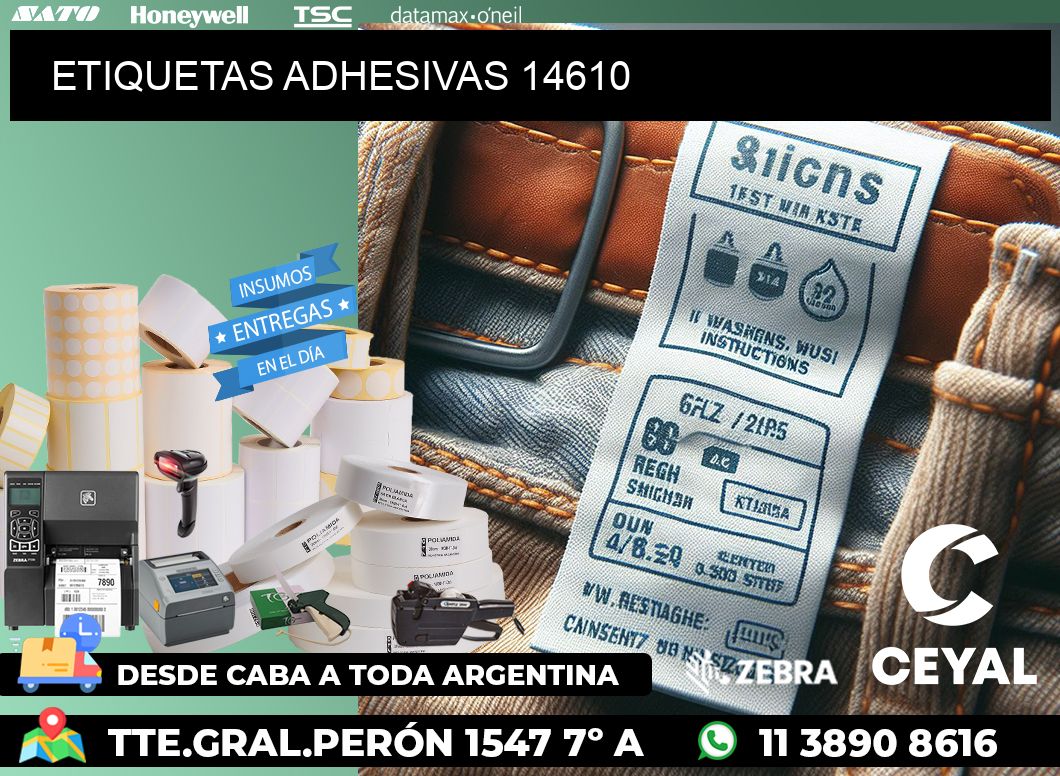 ETIQUETAS ADHESIVAS 14610