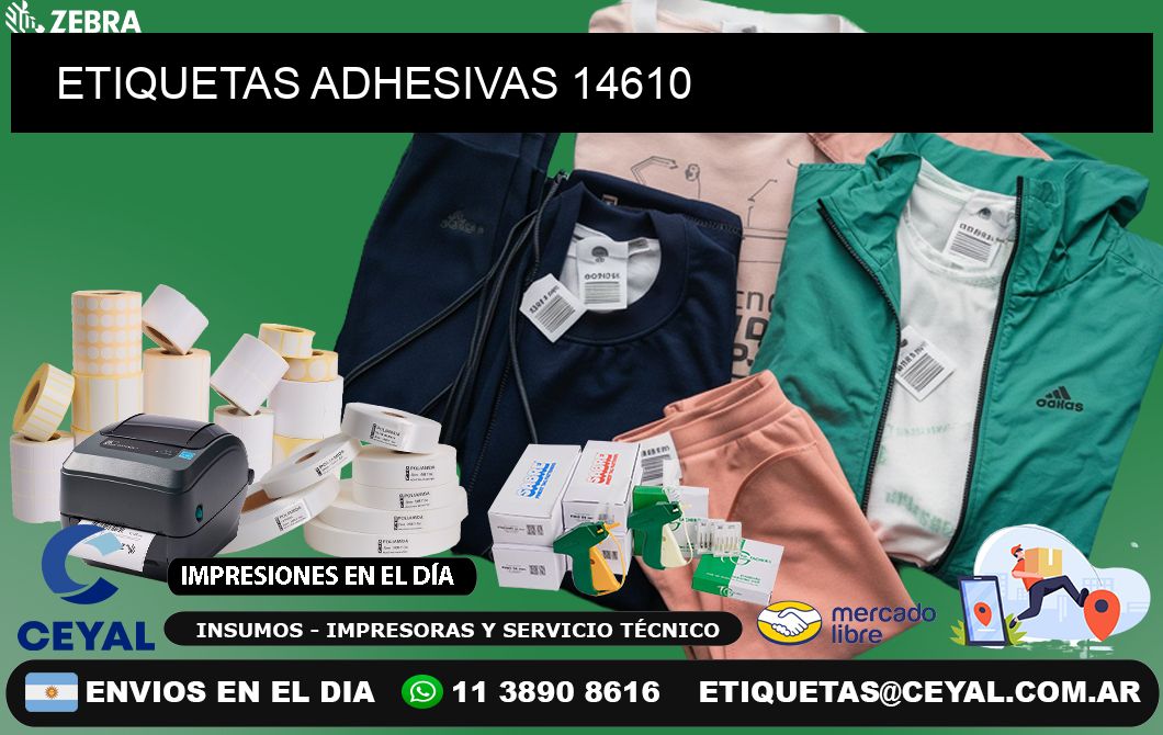 ETIQUETAS ADHESIVAS 14610