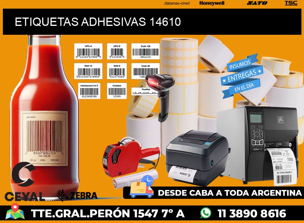 ETIQUETAS ADHESIVAS 14610