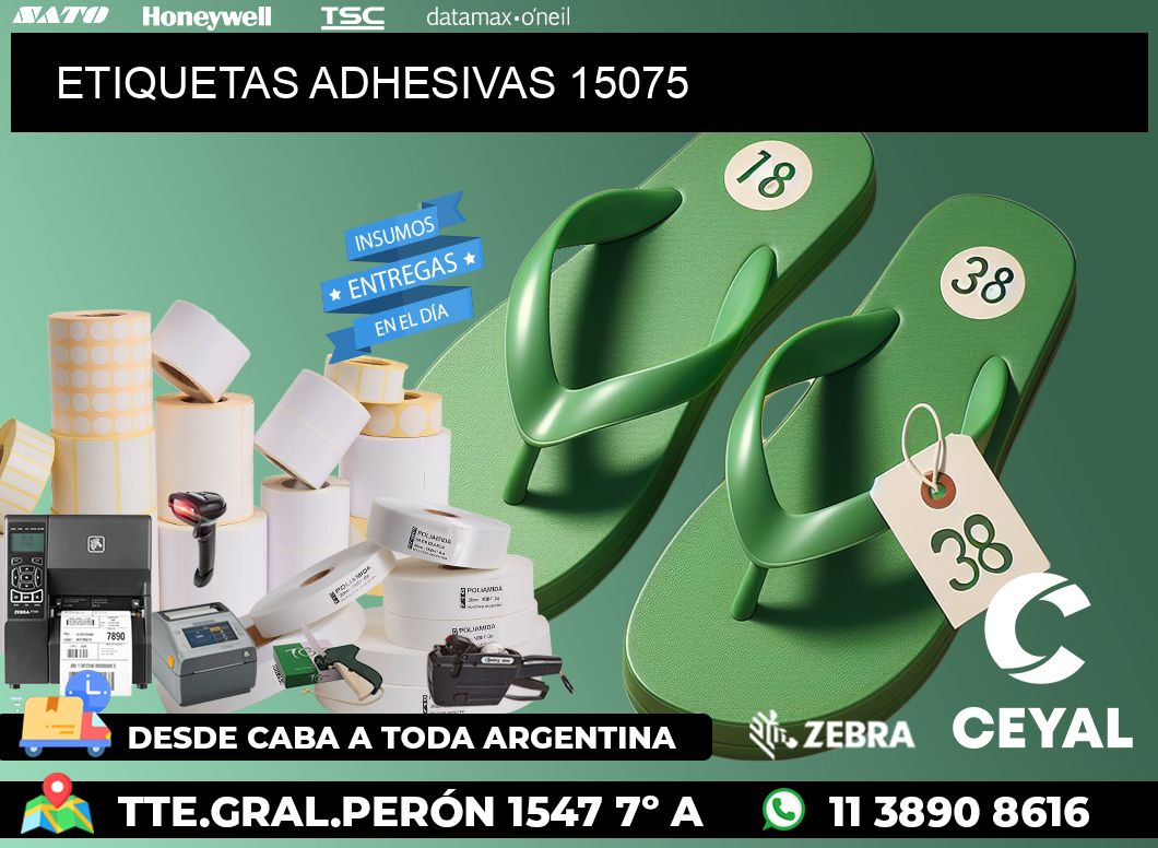 ETIQUETAS ADHESIVAS 15075