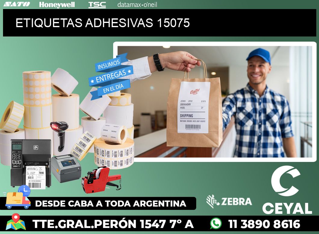 ETIQUETAS ADHESIVAS 15075