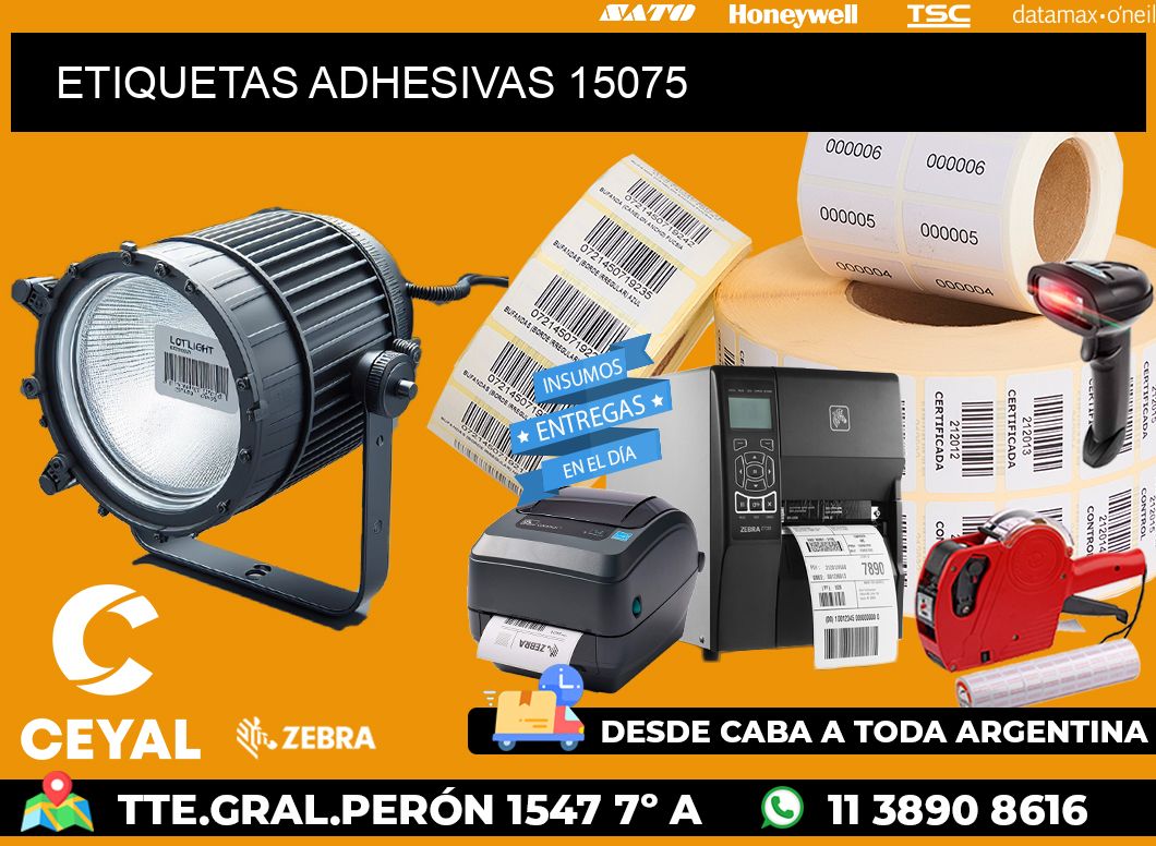 ETIQUETAS ADHESIVAS 15075