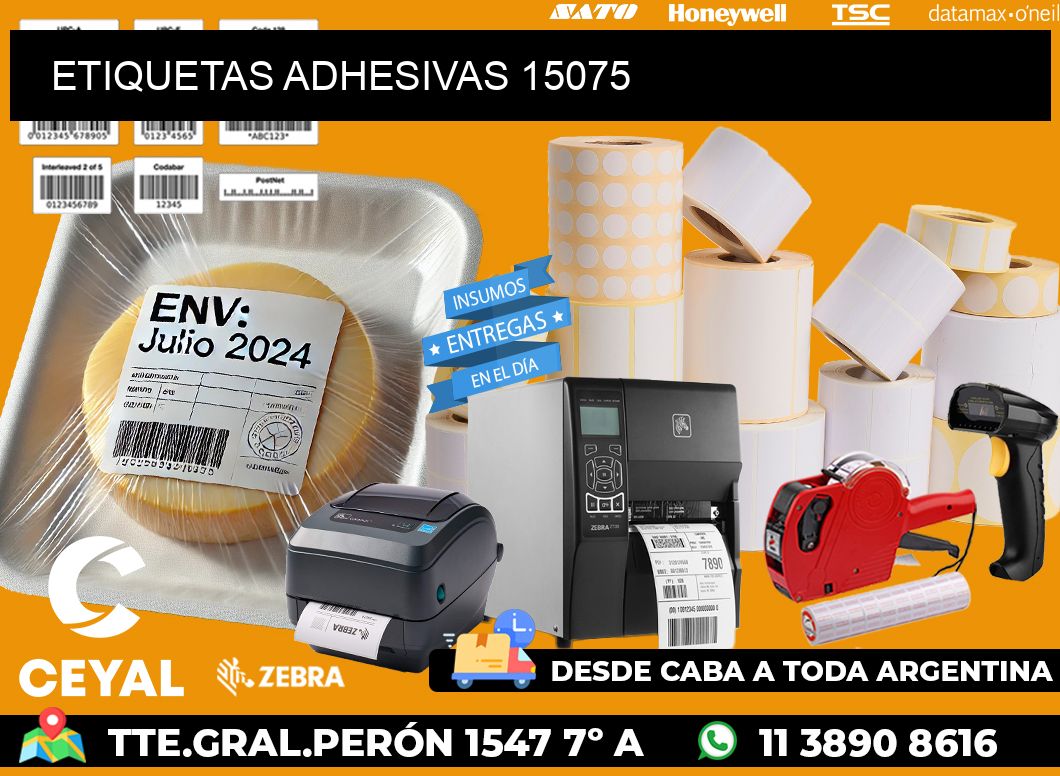 ETIQUETAS ADHESIVAS 15075