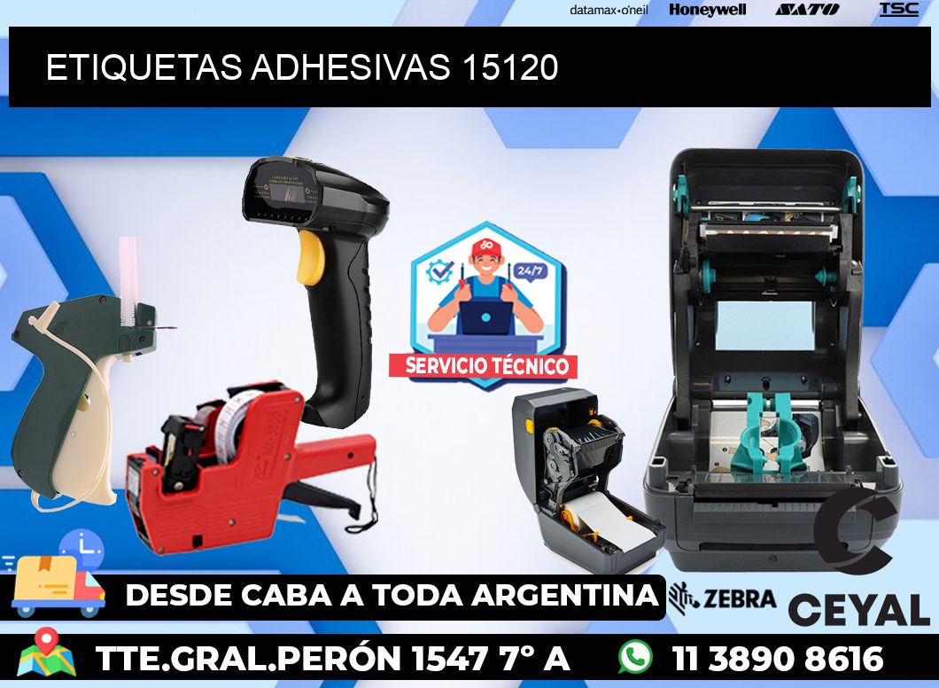 ETIQUETAS ADHESIVAS 15120