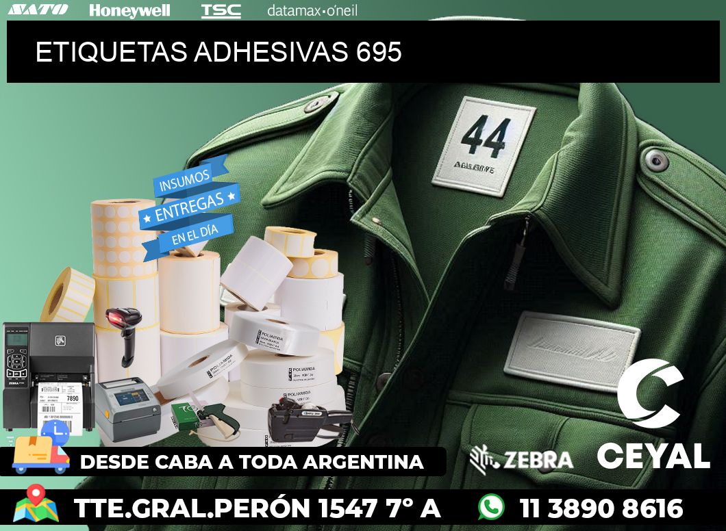 ETIQUETAS ADHESIVAS 695