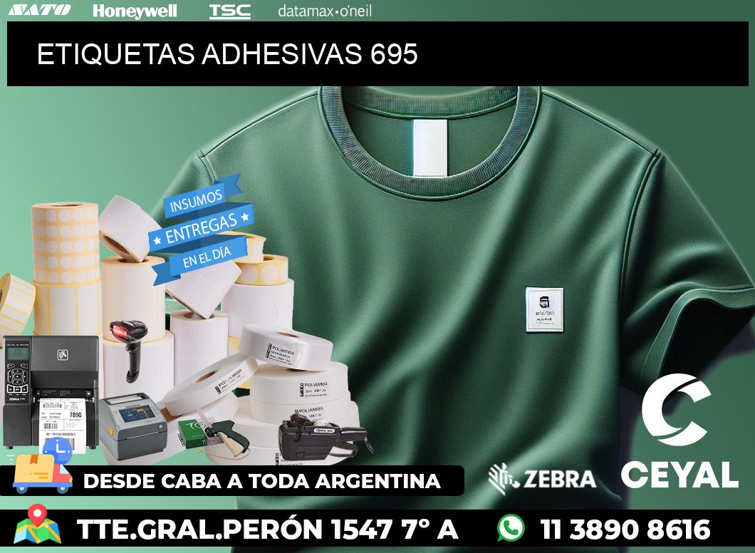 ETIQUETAS ADHESIVAS 695