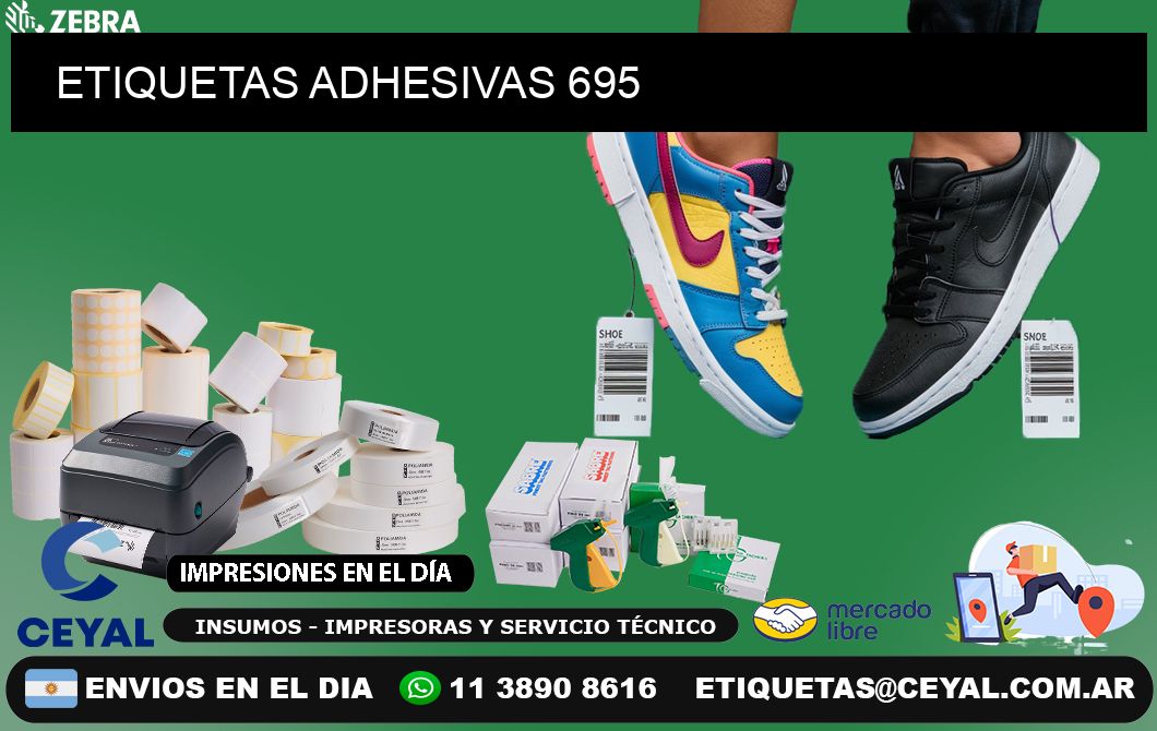 ETIQUETAS ADHESIVAS 695