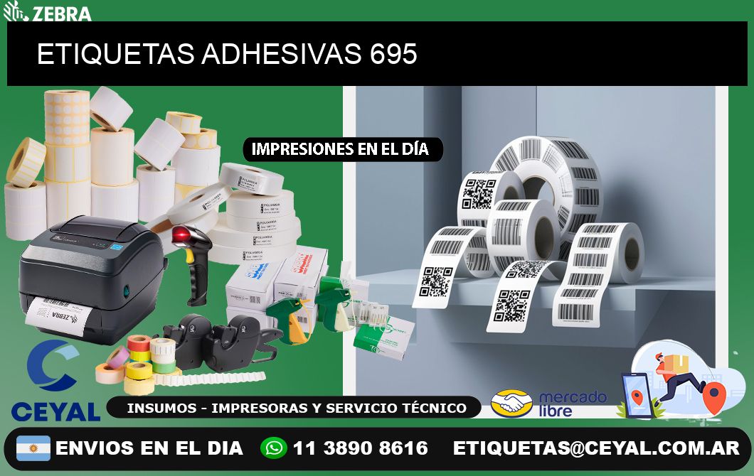 ETIQUETAS ADHESIVAS 695