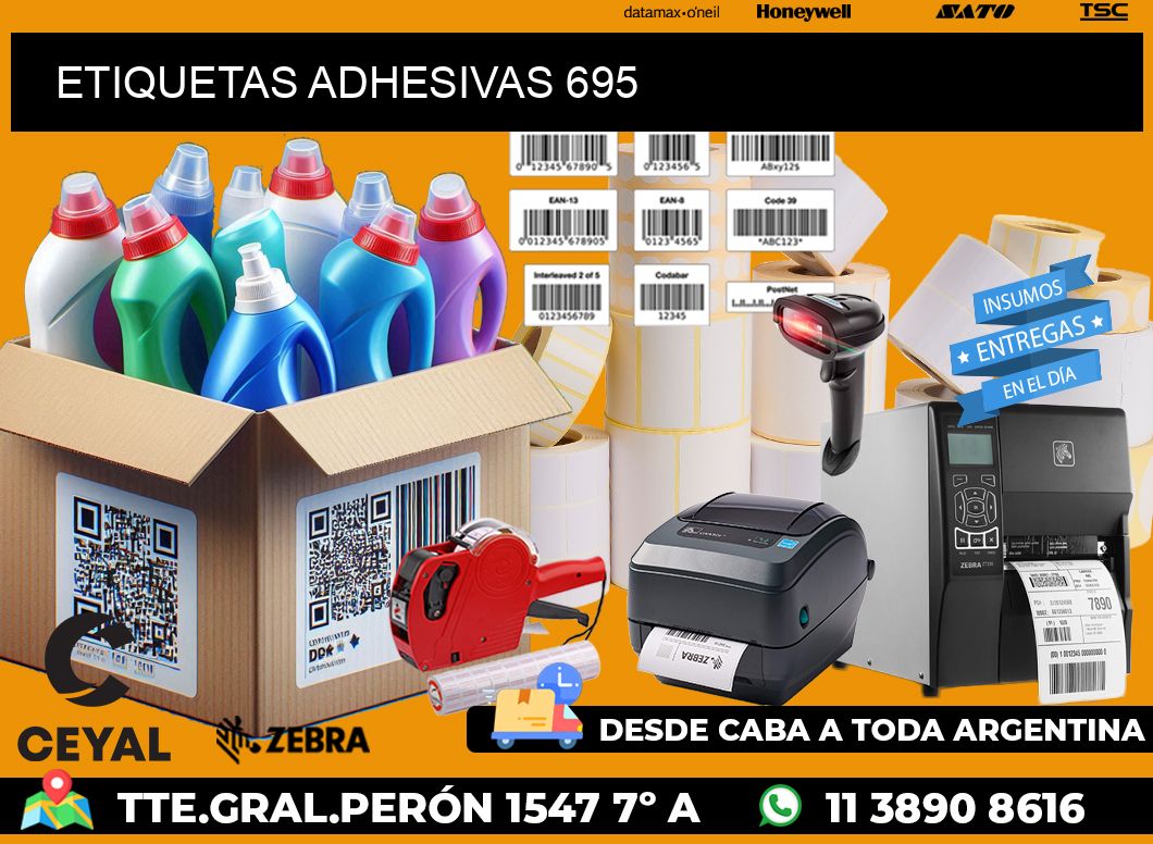 ETIQUETAS ADHESIVAS 695