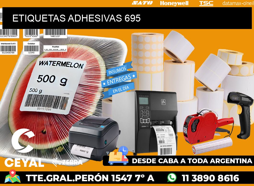 ETIQUETAS ADHESIVAS 695