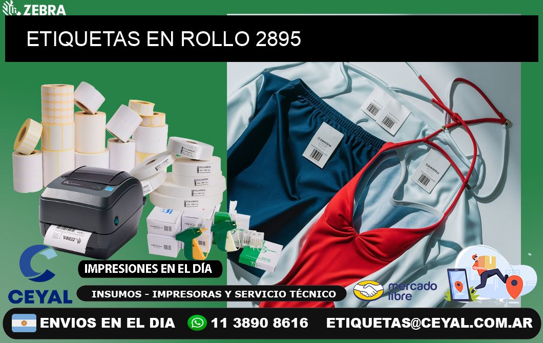 ETIQUETAS EN ROLLO 2895