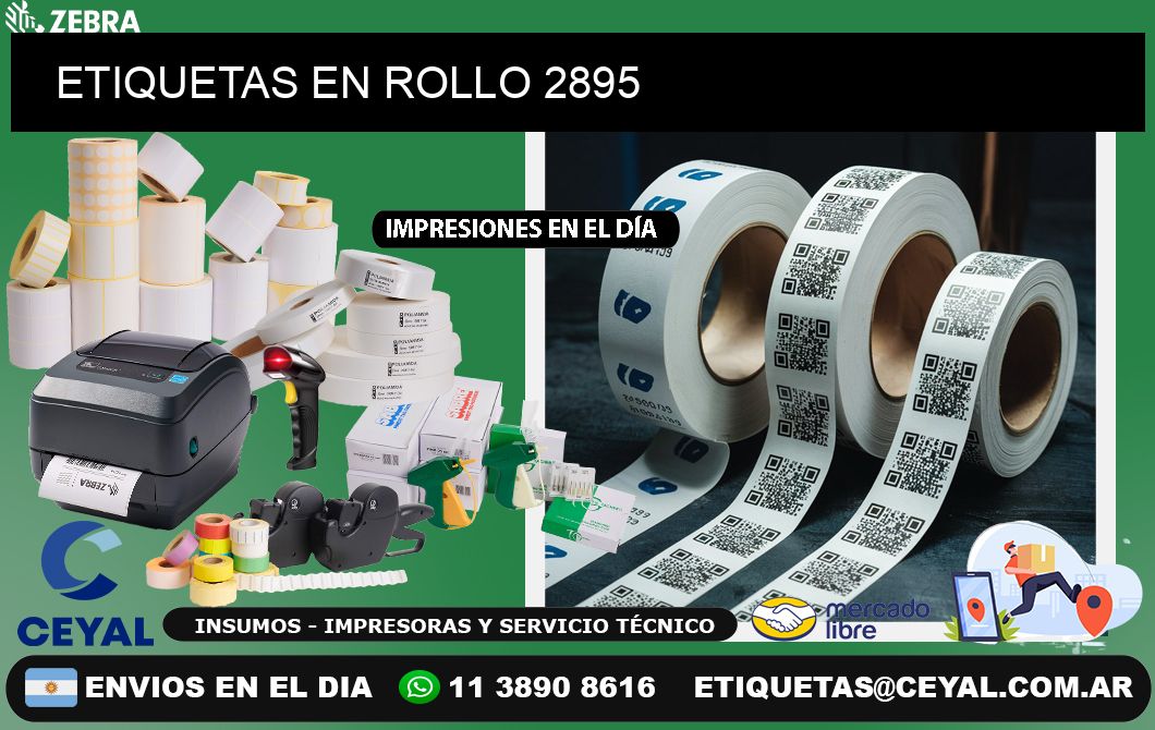 ETIQUETAS EN ROLLO 2895