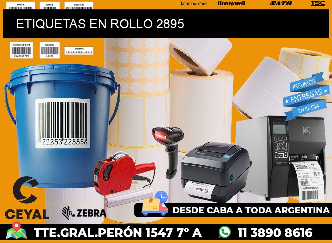 ETIQUETAS EN ROLLO 2895