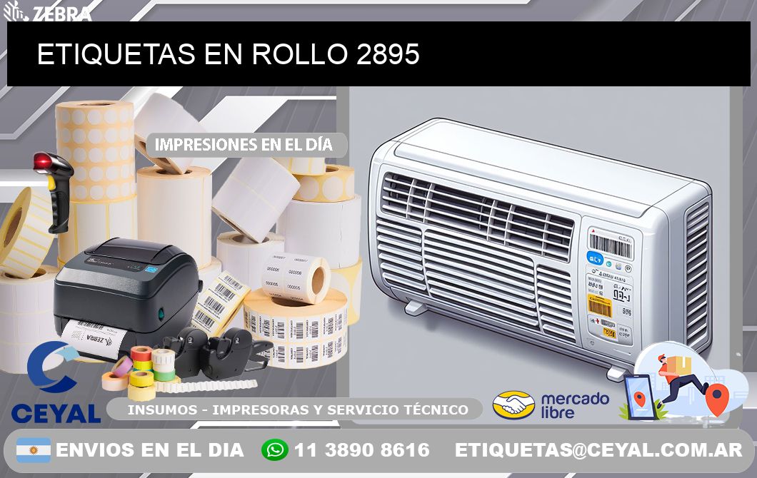 ETIQUETAS EN ROLLO 2895