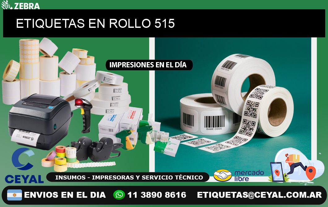 ETIQUETAS EN ROLLO 515