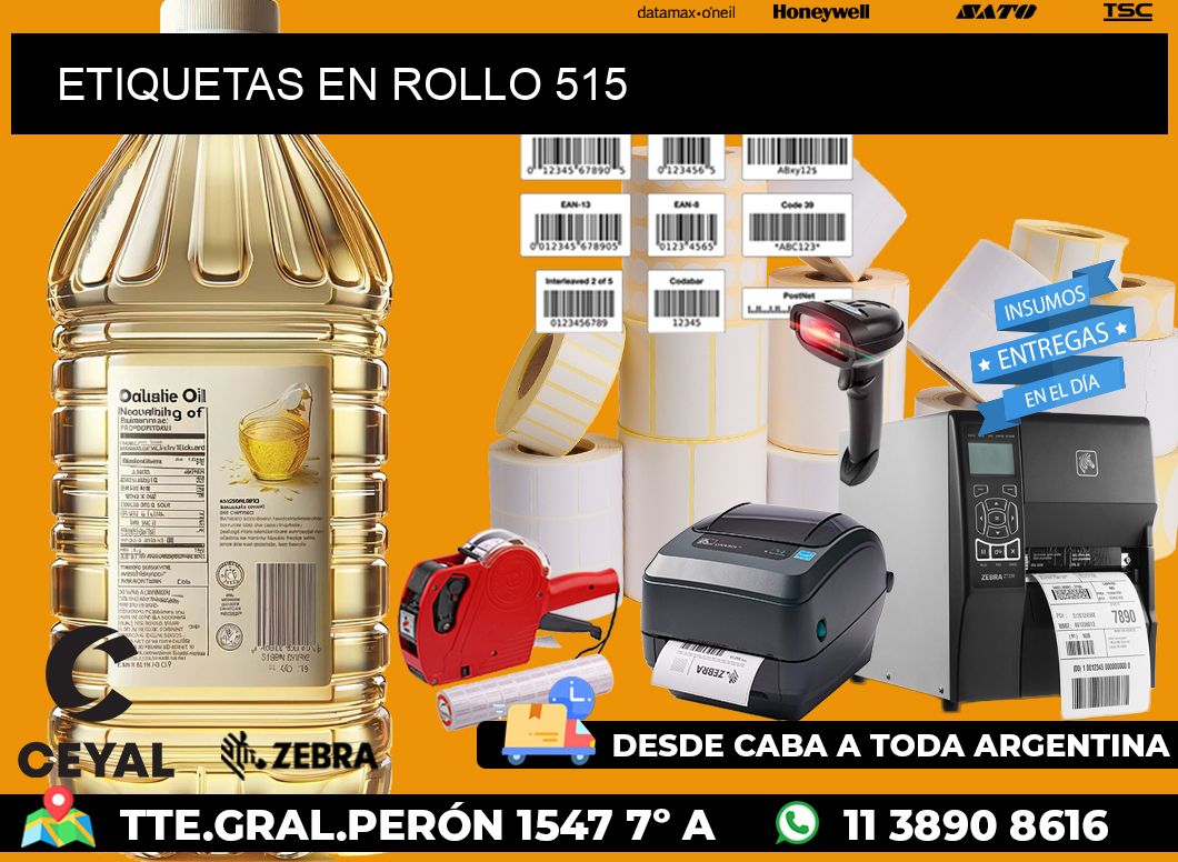 ETIQUETAS EN ROLLO 515