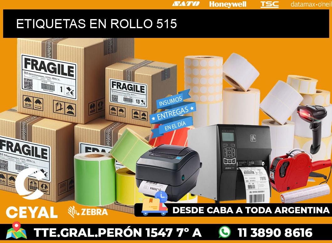 ETIQUETAS EN ROLLO 515