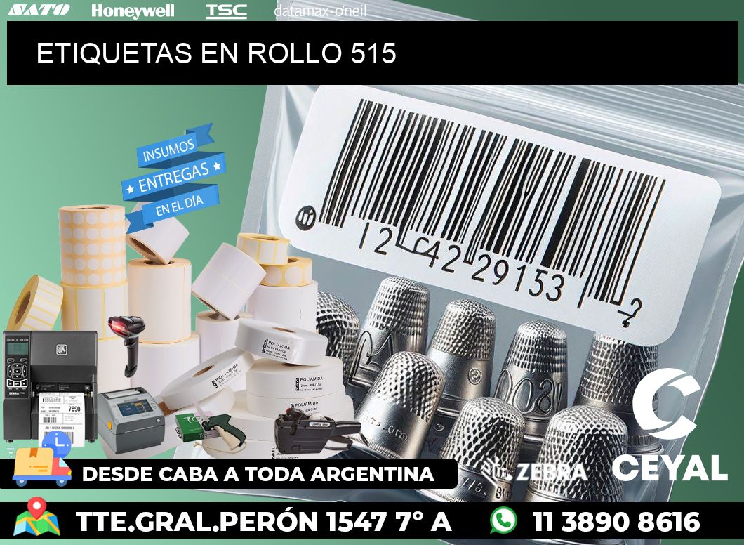 ETIQUETAS EN ROLLO 515