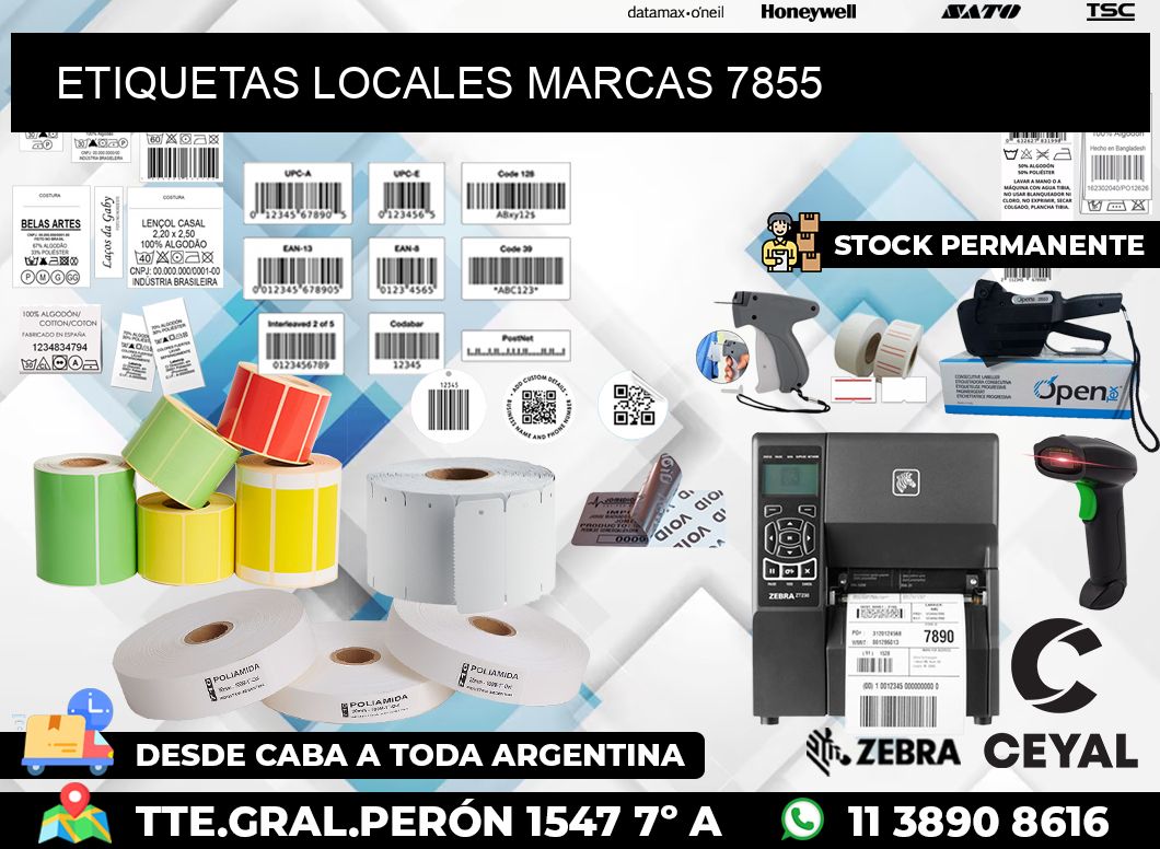 ETIQUETAS LOCALES MARCAS 7855