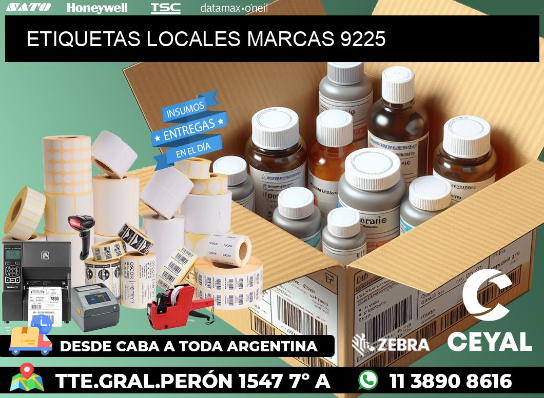 ETIQUETAS LOCALES MARCAS 9225