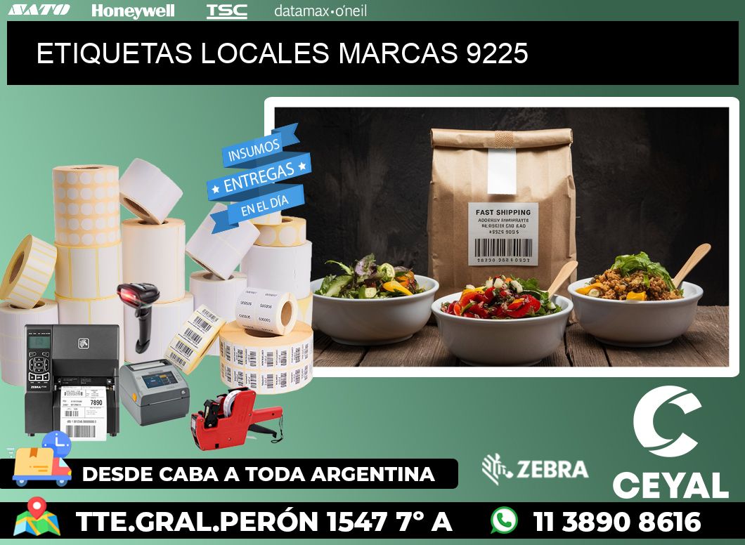 ETIQUETAS LOCALES MARCAS 9225