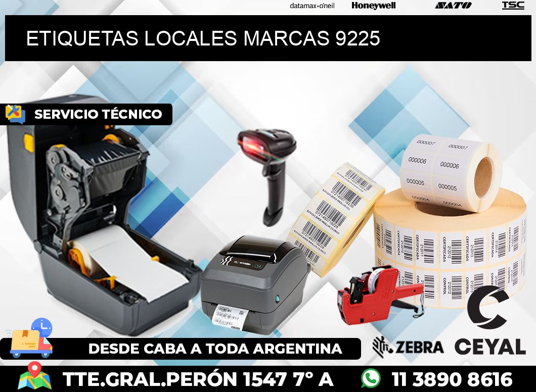 ETIQUETAS LOCALES MARCAS 9225