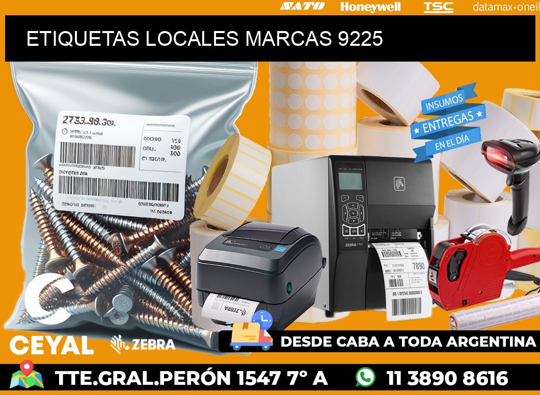 ETIQUETAS LOCALES MARCAS 9225
