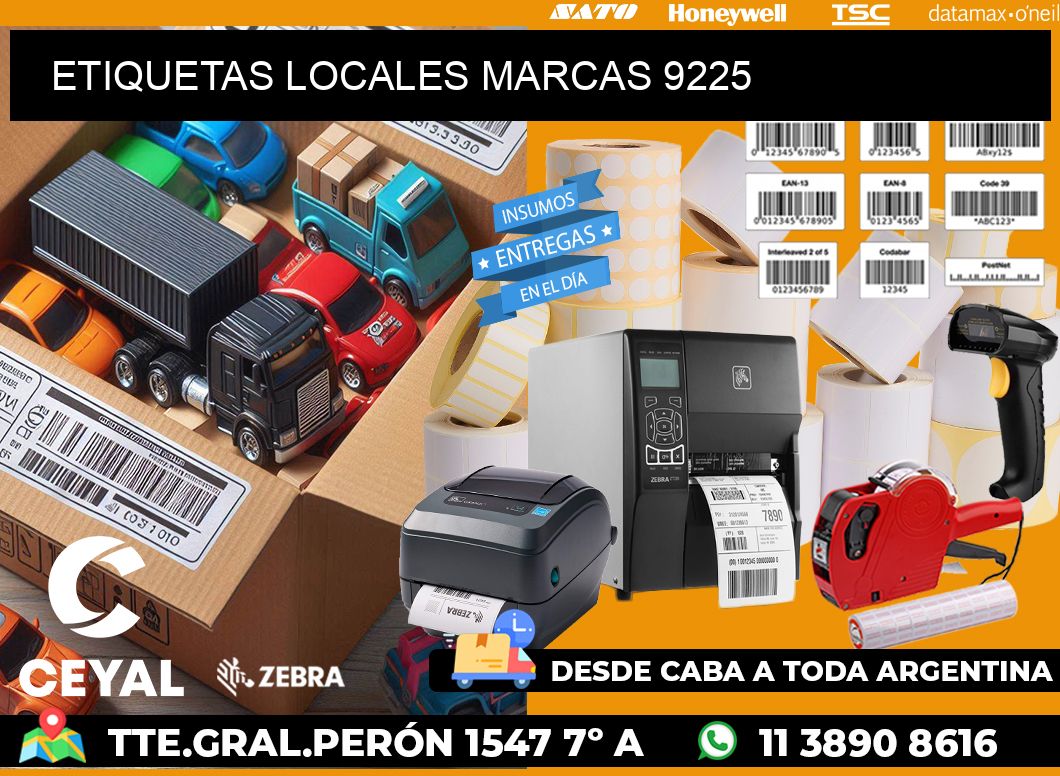 ETIQUETAS LOCALES MARCAS 9225