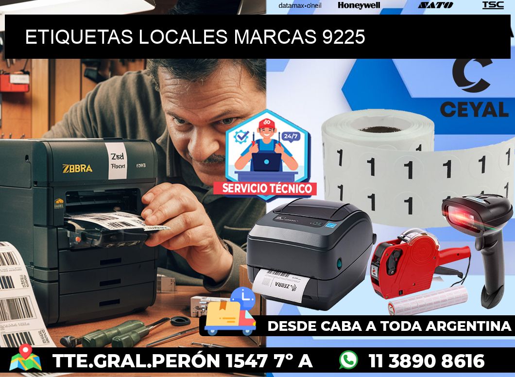 ETIQUETAS LOCALES MARCAS 9225