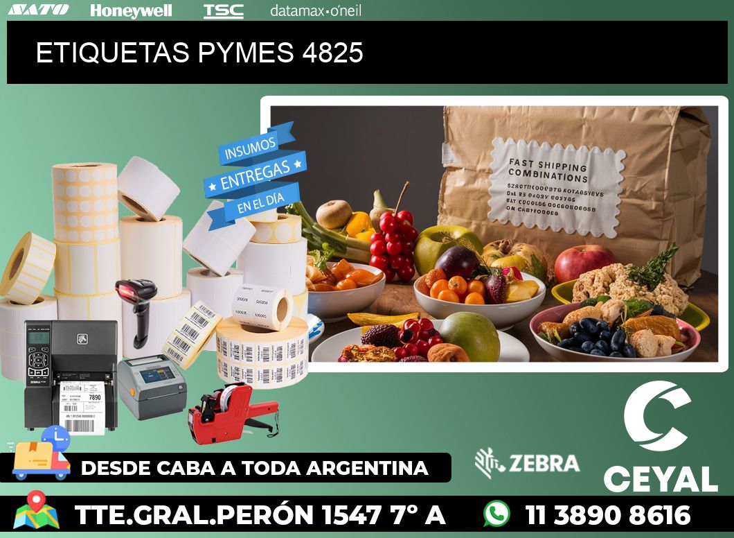 ETIQUETAS PYMES 4825