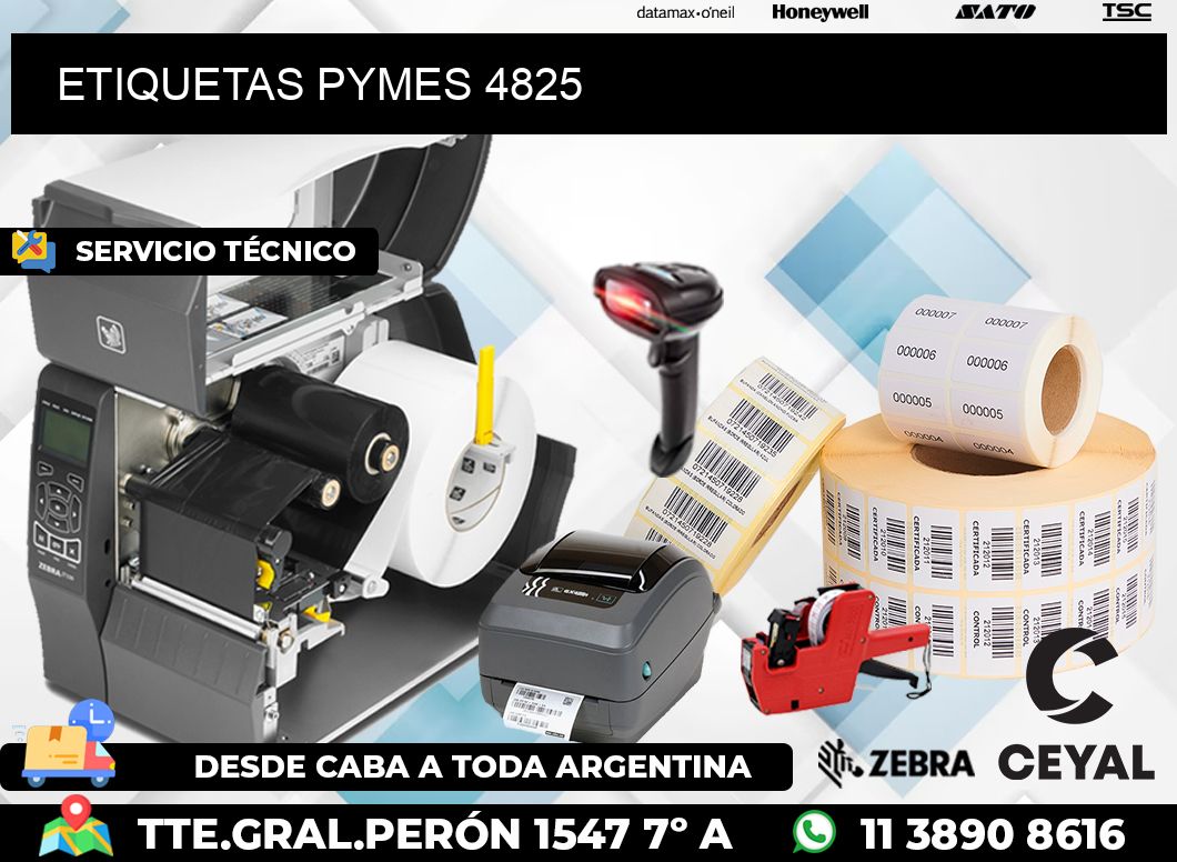 ETIQUETAS PYMES 4825