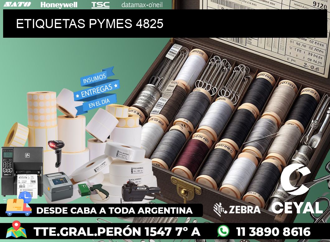ETIQUETAS PYMES 4825
