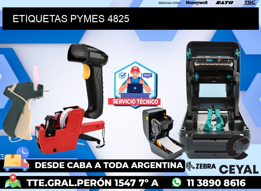 ETIQUETAS PYMES 4825