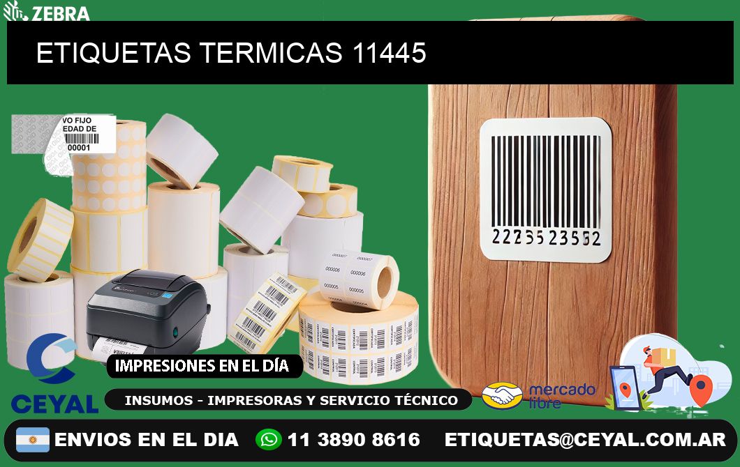 ETIQUETAS TERMICAS 11445