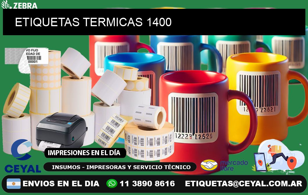 ETIQUETAS TERMICAS 1400