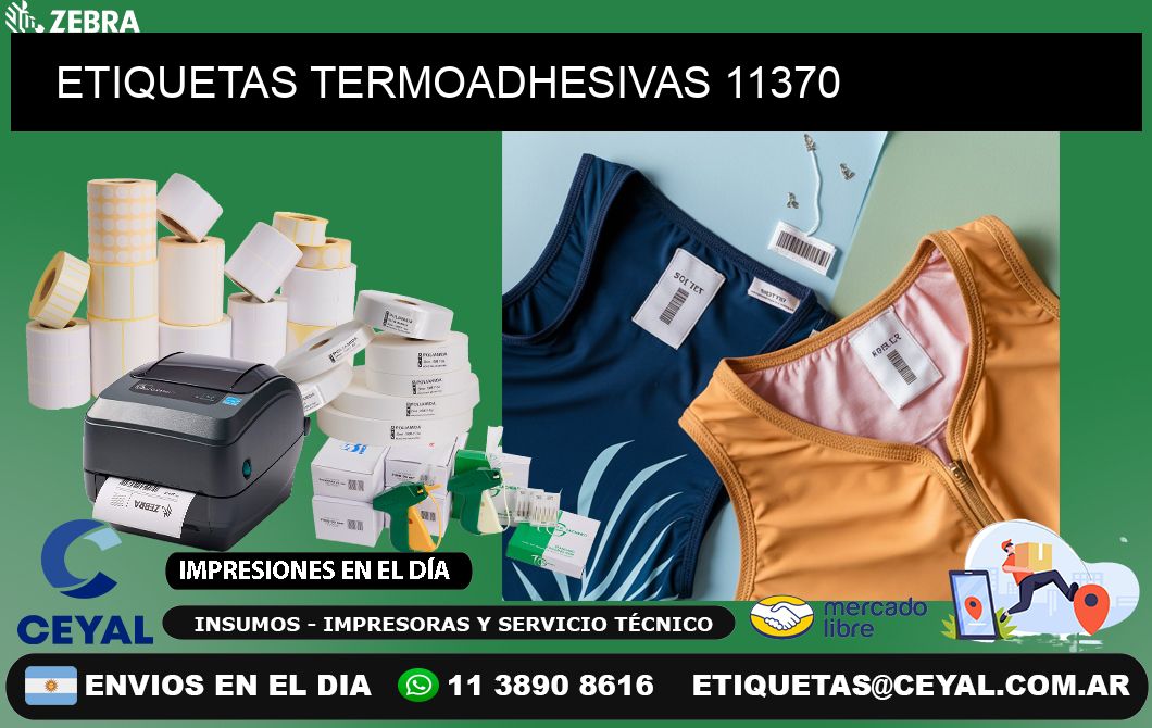 ETIQUETAS TERMOADHESIVAS 11370