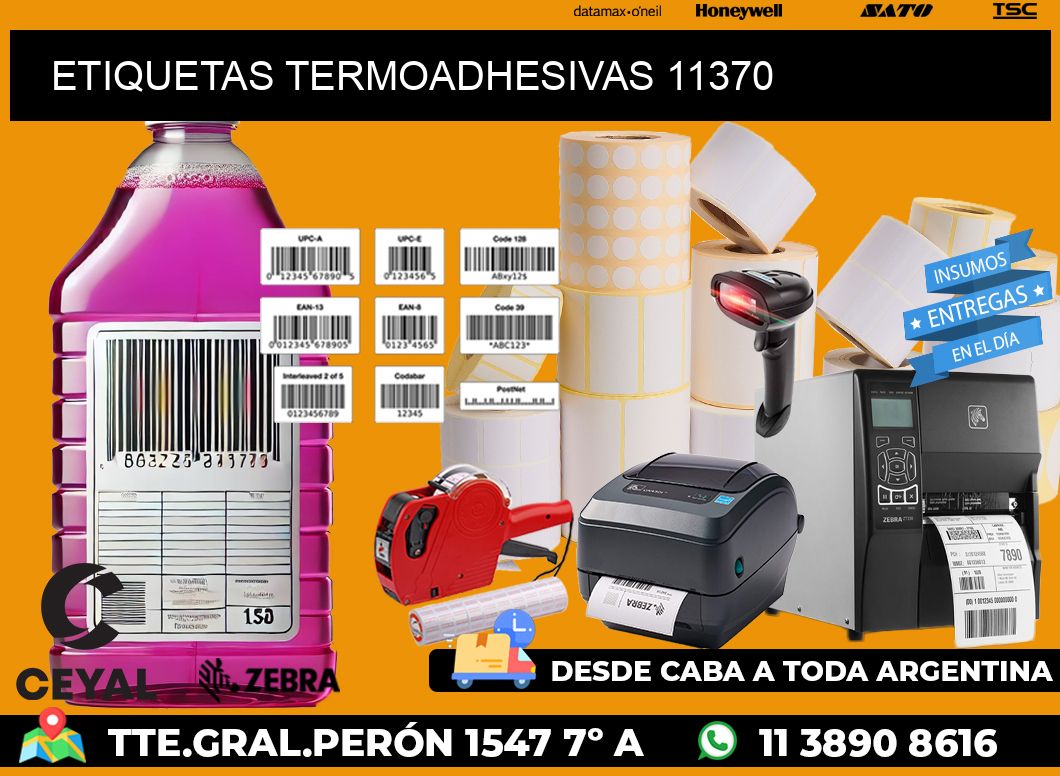 ETIQUETAS TERMOADHESIVAS 11370