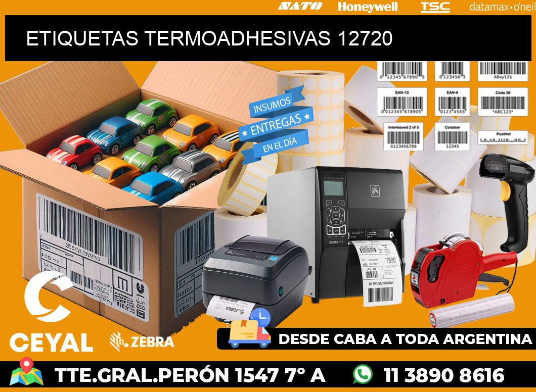 ETIQUETAS TERMOADHESIVAS 12720