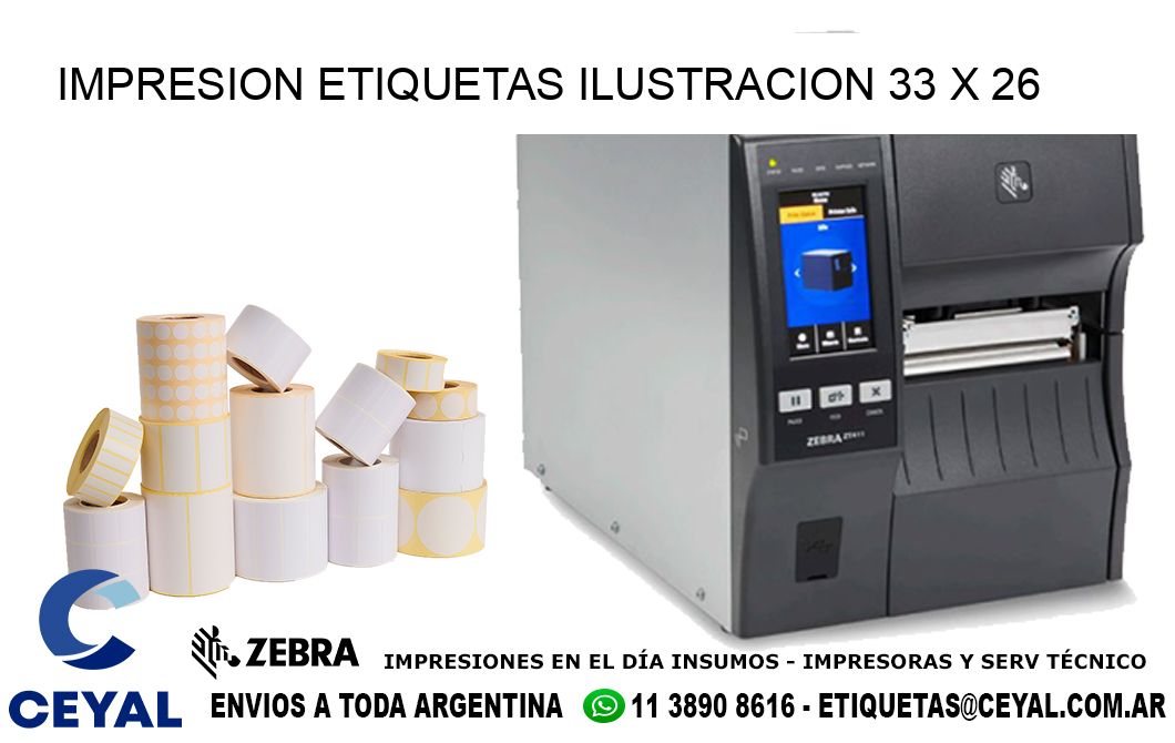 IMPRESION ETIQUETAS ILUSTRACION 33 x 26