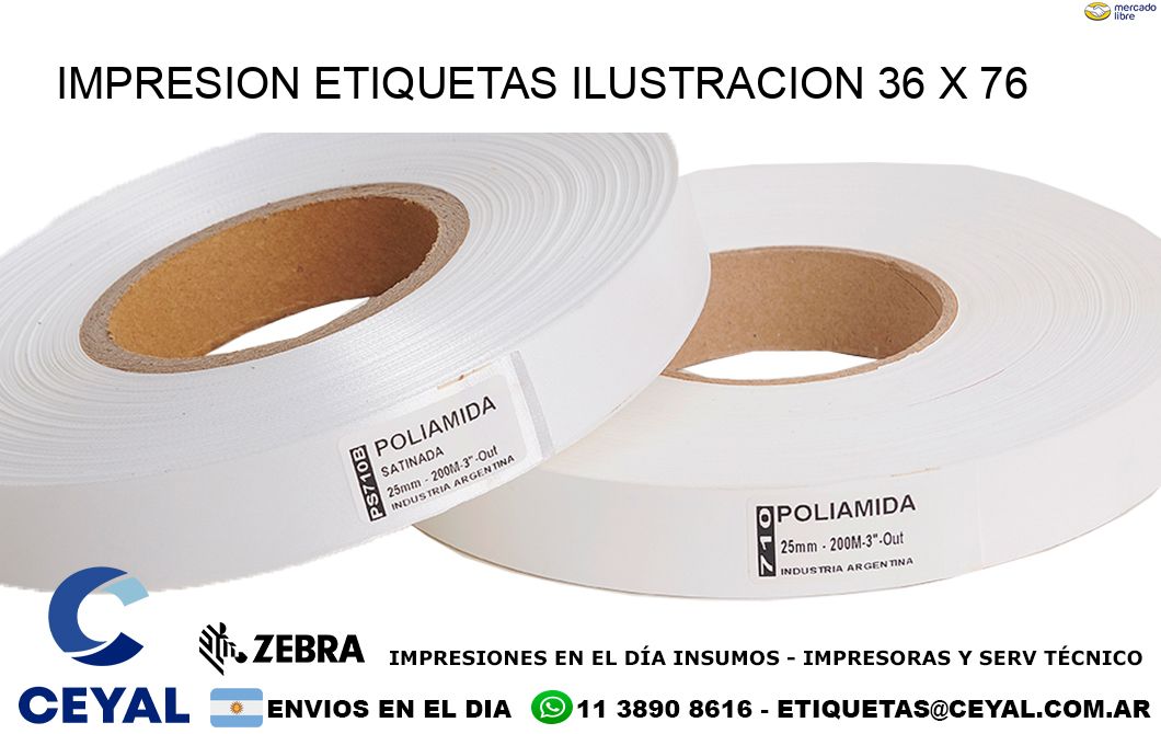 IMPRESION ETIQUETAS ILUSTRACION 36 x 76